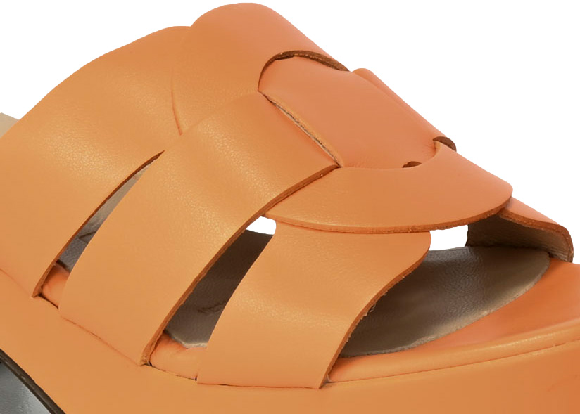 Klapki Wonders D-8840 Iseo Apricot Skóra Naturalna