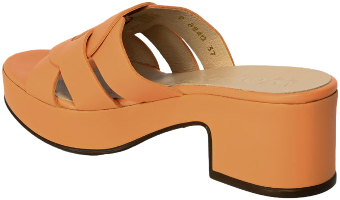 Klapki Wonders D-8840 Iseo Apricot Skóra Naturalna