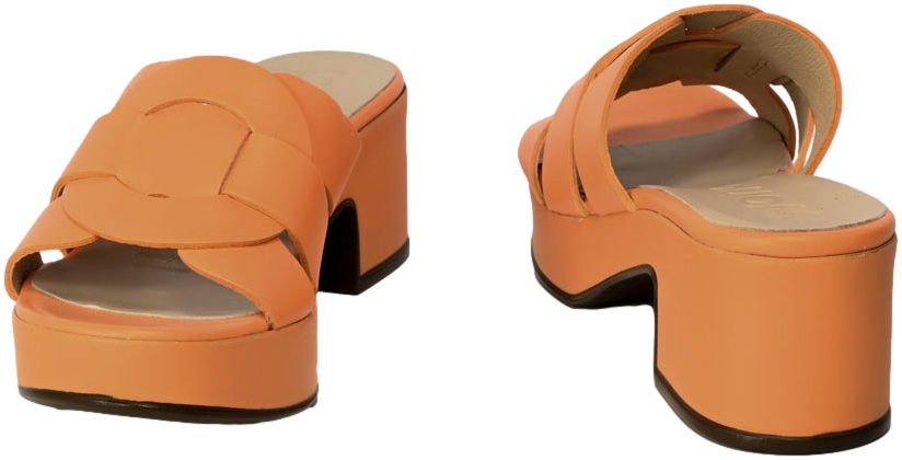 Klapki Wonders D-8840 Iseo Apricot Skóra Naturalna