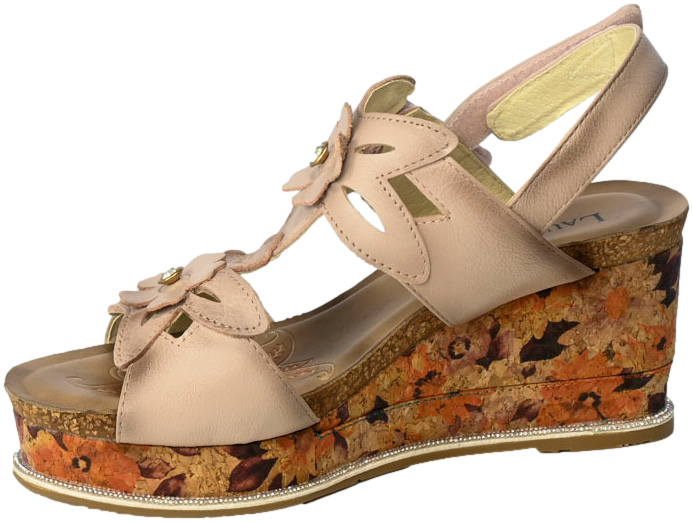 Sandały Laura Vita Hacdeo SL14598 Beige Skóra Naturalna