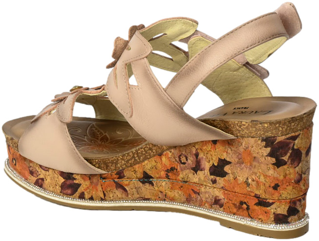 Sandały Laura Vita Hacdeo SL14598 Beige Skóra Naturalna