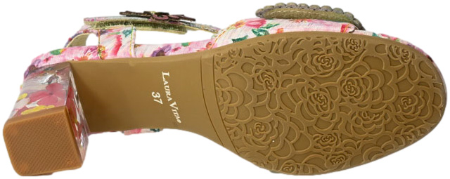Sandały Laura Vita Lucieo 13 SL1850 Cerise Skóra Naturalna
