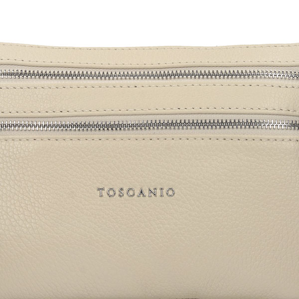 Torebka Toscanio F169 Krem Skóra Naturalna