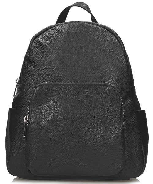 Plecak Toscanio F167 Czarne Skóra Naturalna