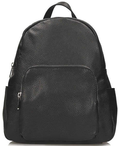 Plecak Toscanio F167 Czarne Skóra Naturalna