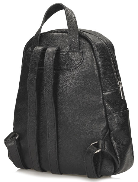 Plecak Toscanio F167 Czarne Skóra Naturalna