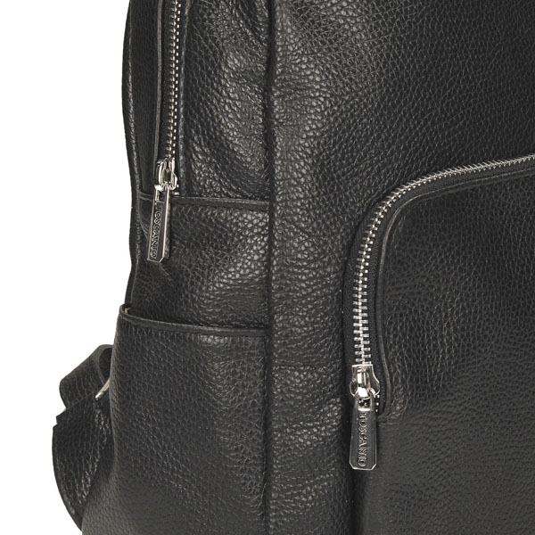Plecak Toscanio F167 Czarne Skóra Naturalna