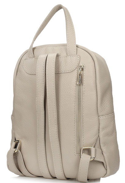 Plecak Toscanio F117 Krem D57 Skóra Naturalna