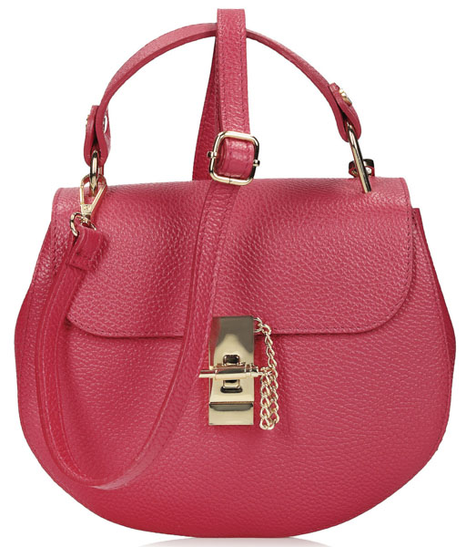 Torebka Toscanio F51 Czerwony D202 Skóra Naturalna