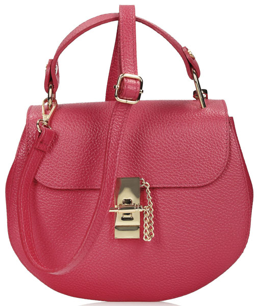 Torebka Toscanio F51 Czerwony D202 Skóra Naturalna