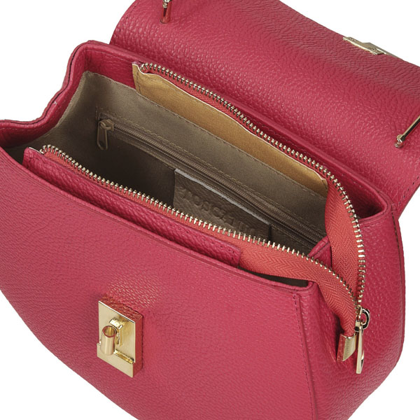 Torebka Toscanio F51 Czerwony D202 Skóra Naturalna