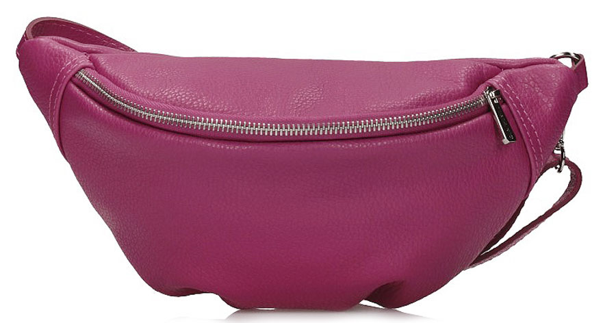 Torebka Toscanio A55 Fuksja Skóra Naturalna