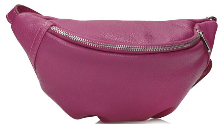 Torebka Toscanio A55 Fuksja Skóra Naturalna