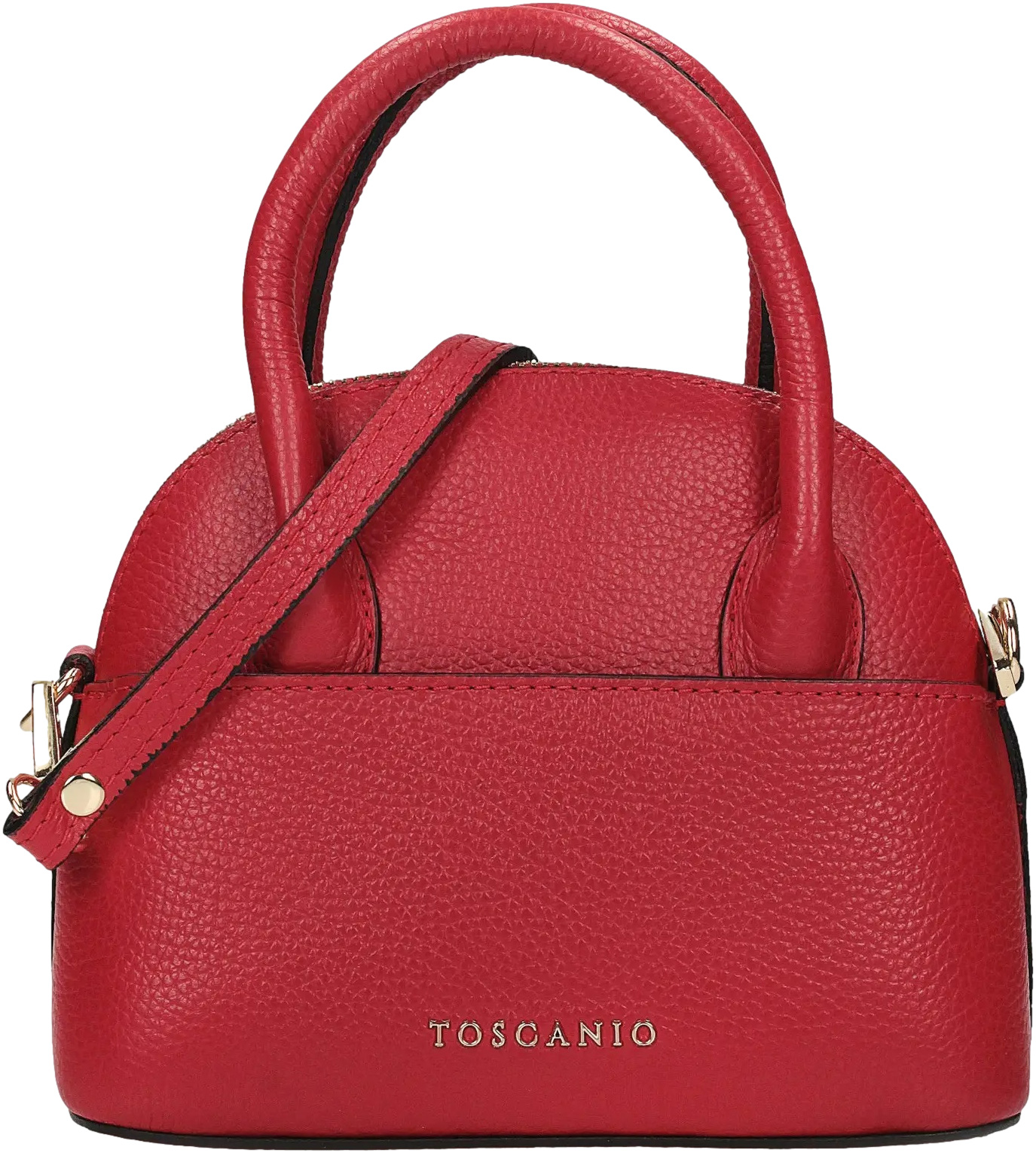 Torebka Toscanio F164 Czerwony D58 Skóra Naturalna