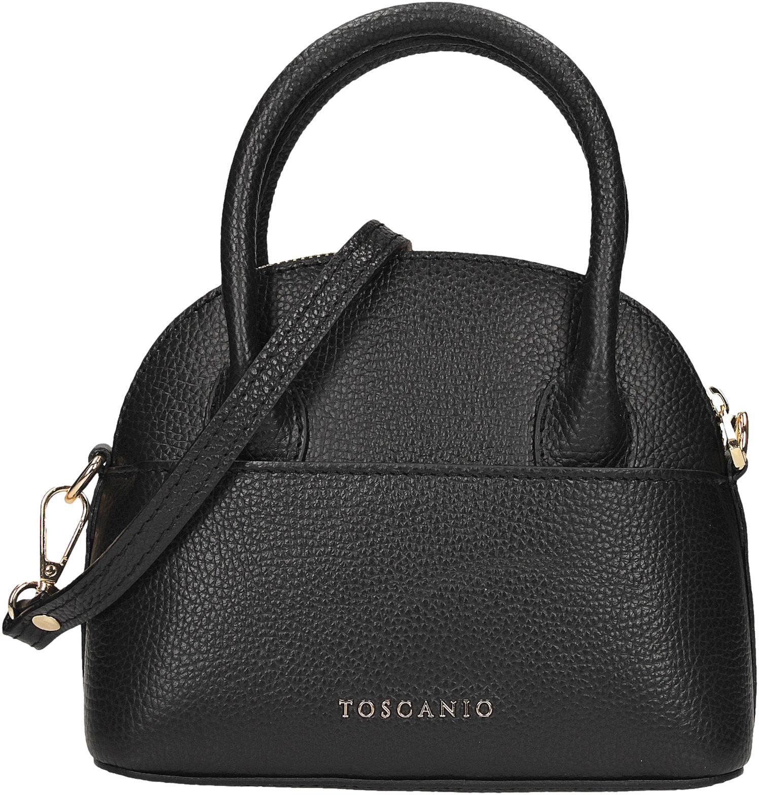 Torebka Toscanio F164 Czarny Skóra Naturalna