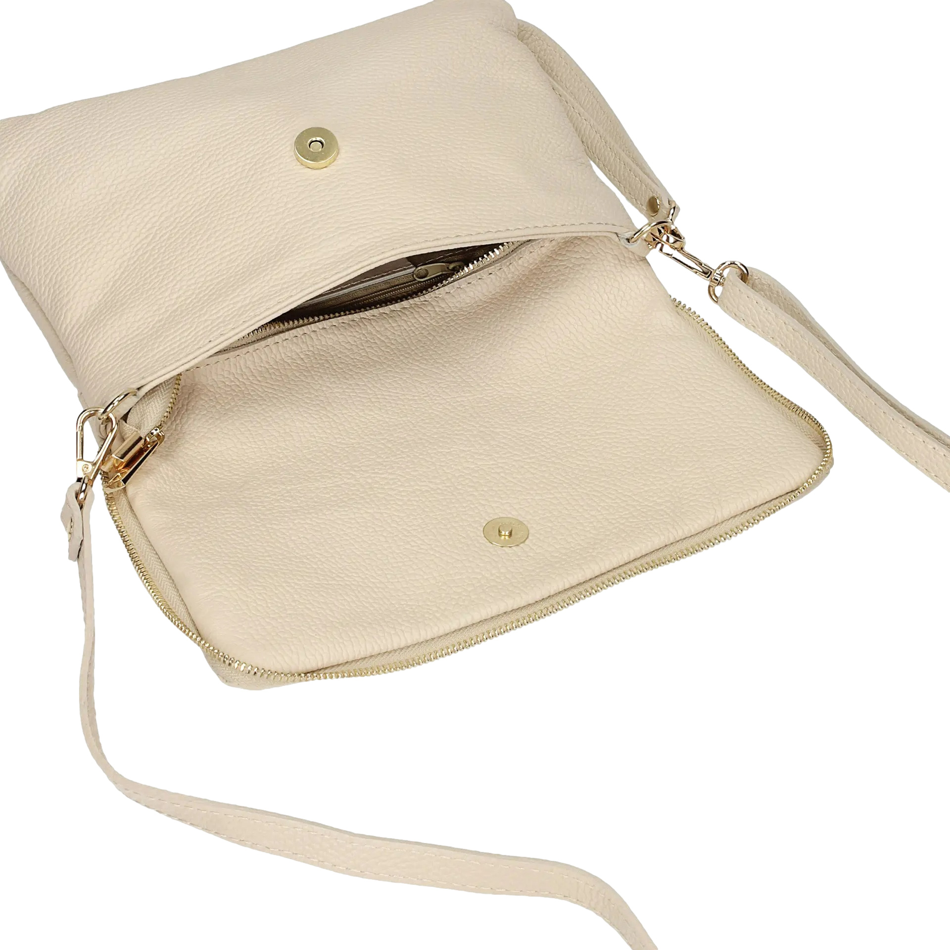 Torebka Toscanio F55 Krem D37 Skóra Naturalna