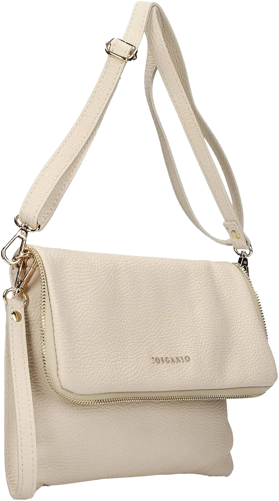 Torebka Toscanio F55 Krem D37 Skóra Naturalna