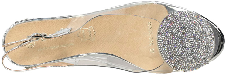 Sandały S.Barski MR38-386 Silver Srebrny