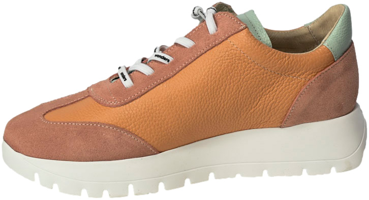 Sneakersy Wonders A-2476 Wild Peach Skóra Naturalna