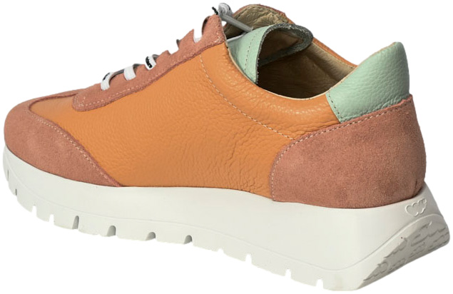 Sneakersy Wonders A-2476 Wild Peach Skóra Naturalna