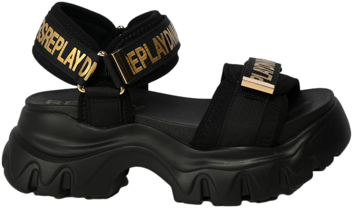 Sandały Replay GWSA6-0003 Black Czarne
