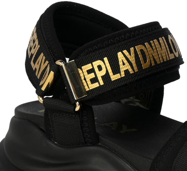 Sandały Replay GWSA6-0003 Black Czarne