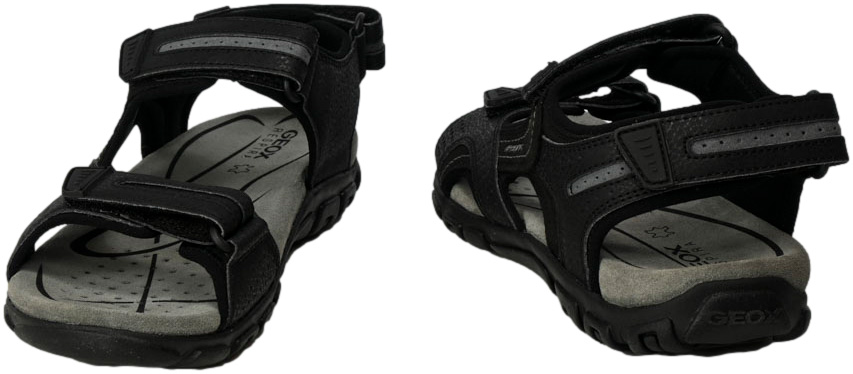 Sandały Geox U8224D 050AU C9310 Black Stone System wkładki Respira