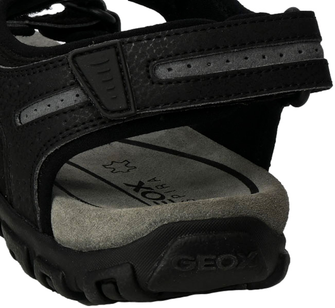 Sandały Geox U8224D 050AU C9310 Black Stone System wkładki Respira