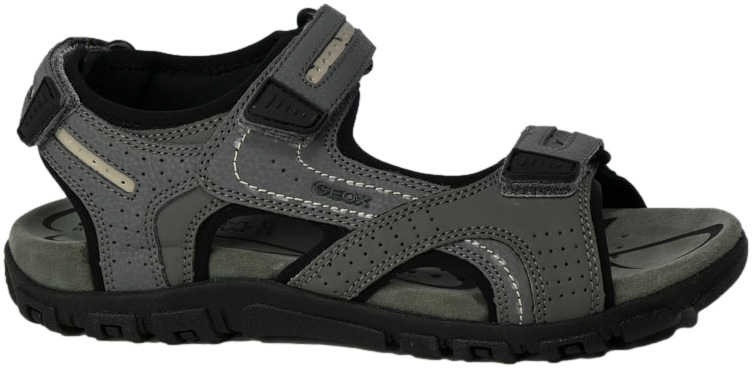 Sandały Geox U8224D OBC50 C9014 Stone LT.Grey System wkładki Respira
