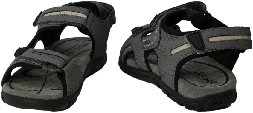 Sandały Geox U8224D OBC50 C9014 Stone LT.Grey System wkładki Respira