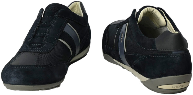 Sneakersy Geox U82T5A 02211 C4002 Navy System wkładki Respira 