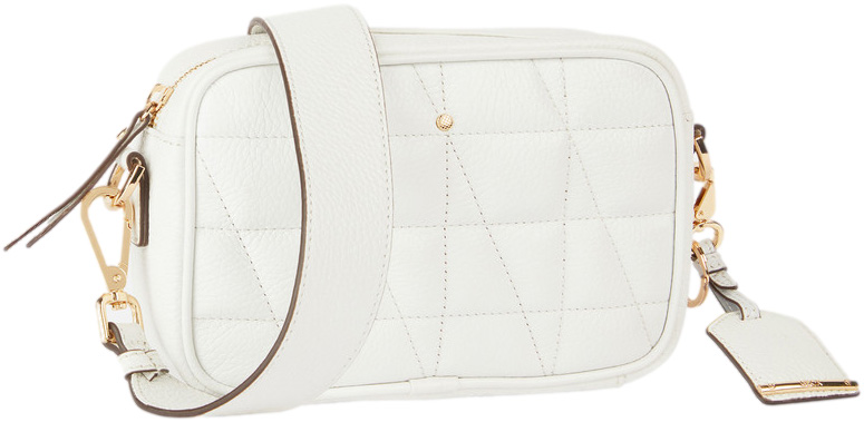 Torebka Geox D45K2A 00046 White Biała Skóra Naturalna