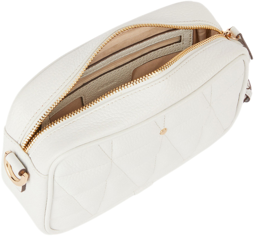 Torebka Geox D45K2A 00046 White Biała Skóra Naturalna