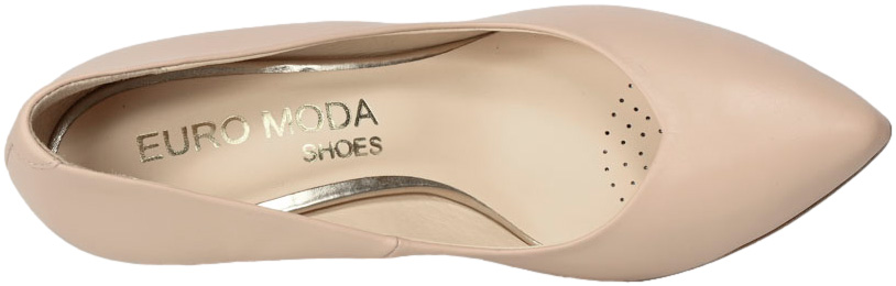 Czółenka Euromoda Shoes TMX1703 Beż Skóra Naturalna