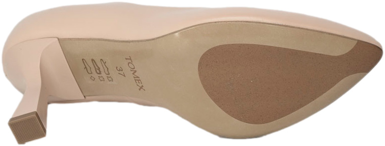 Czółenka Euromoda Shoes TMX1703 Beż Skóra Naturalna