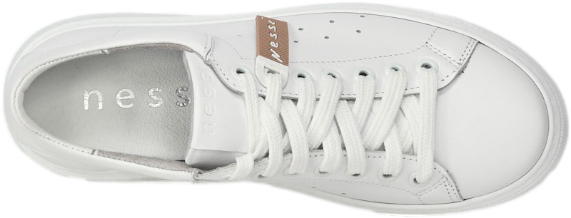 Sneakersy Nessi 23409 Biały 12 Skóra Naturalna