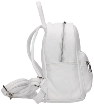 Torebka Toscanio A114 Biały Plecak Skóra