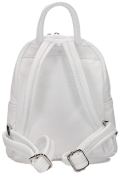 Torebka Toscanio A114 Biały Plecak Skóra