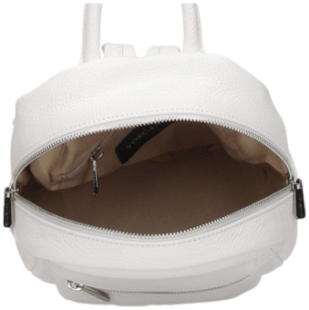 Torebka Toscanio A114 Biały Plecak Skóra