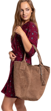 Torebka Toscanio 1101 Wel.Czarny Skóra