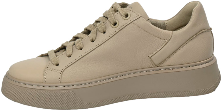Sneakersy Nessi 23550 Beż Siatka Skóra Naturalna