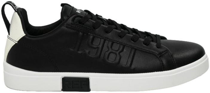 Sneakersy Replay GWZ3P-C0021L-008  Black Czarne Skóra Naturalna