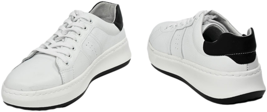 Sneakersy Kacper 1-3742-936-936 163 Białe Skóra Naturalna