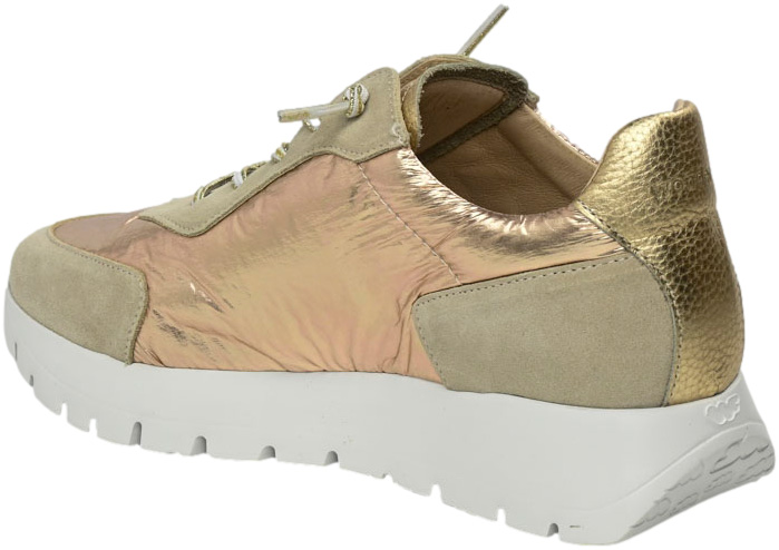 Sneakersy Wonders A-2464 Nylon Platino Beig