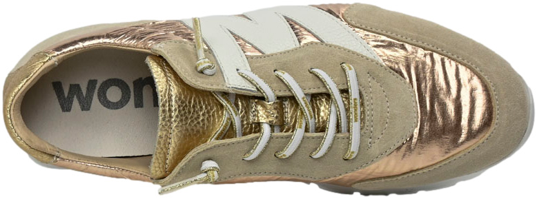 Sneakersy Wonders A-2464 Nylon Platino Beig