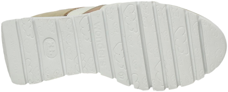 Sneakersy Wonders A-2464 Nylon Platino Beig