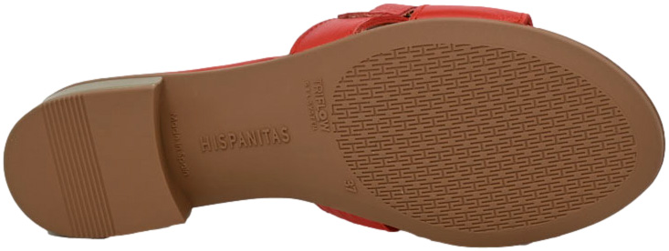 Klapki Hispanitas HV243268 Cervo-V24 Scarlet Skóra Naturalna