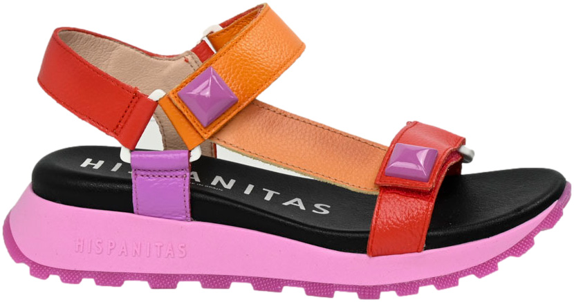 Sandały Hispanitas CHV243311 Cervo-V24 Scarlet Peach Skóra Naturalna