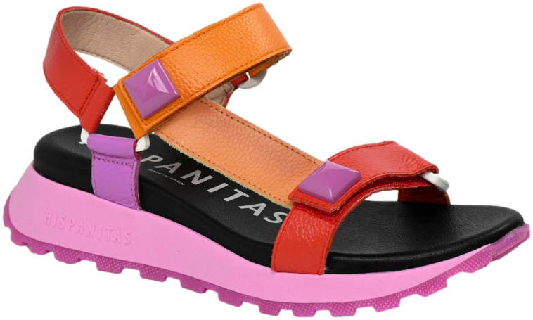 Sandały Hispanitas CHV243311 Cervo-V24 Scarlet Peach Skóra Naturalna