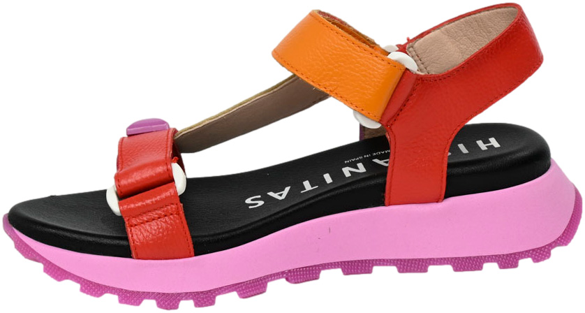 Sandały Hispanitas CHV243311 Cervo-V24 Scarlet Peach Skóra Naturalna